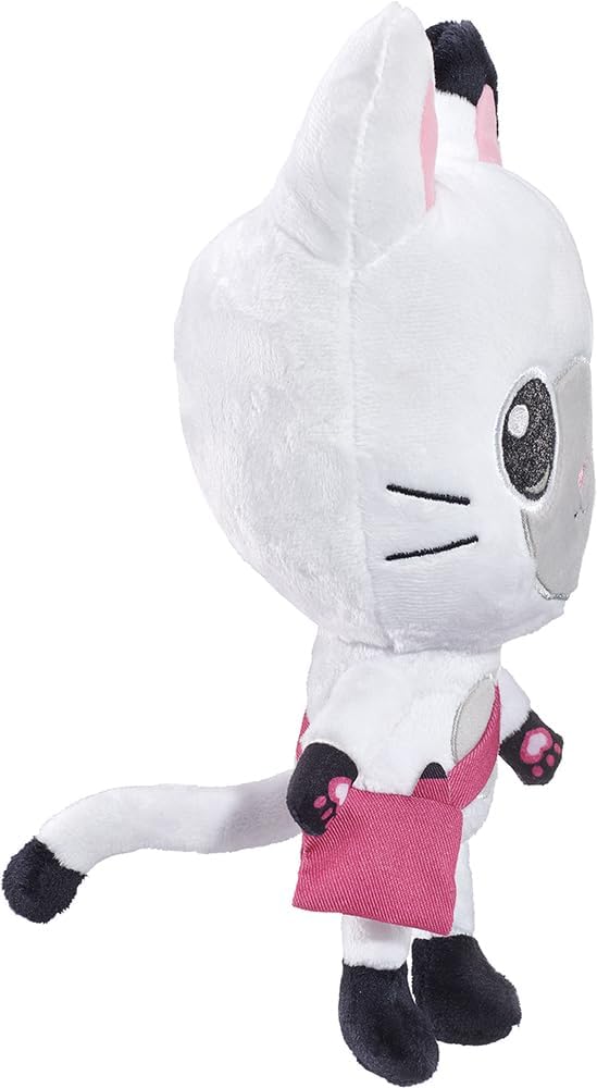 Schmidt Spiele Gabby Katze 42785 Gabby's Dollhouse, Panda Pfötchen, Plüschfigur, 28 cm, normal, Schw