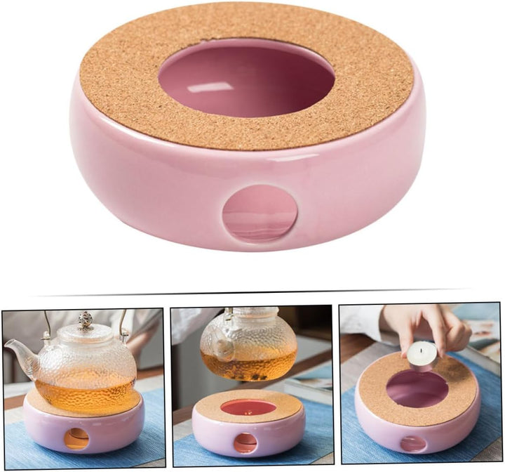 TOYANDONA Keramischer Teewärmer und Keramik mit Praktischer Heizfunktion Eleganter Teekannenwärmer f