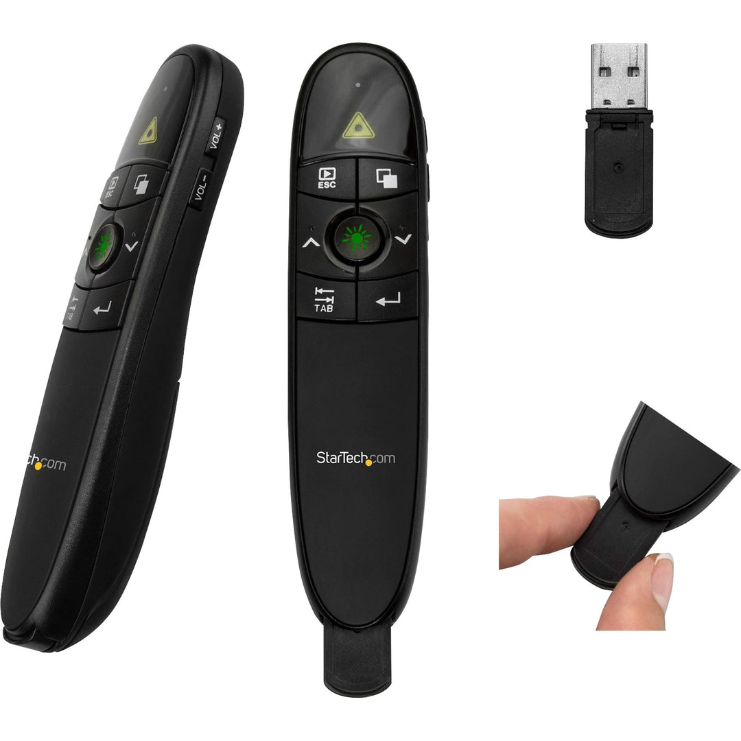 StarTech.com Präsentationsfernbedienung (Wireless Presenter, PPT Fernbedienung, USB PowerPoint Prese