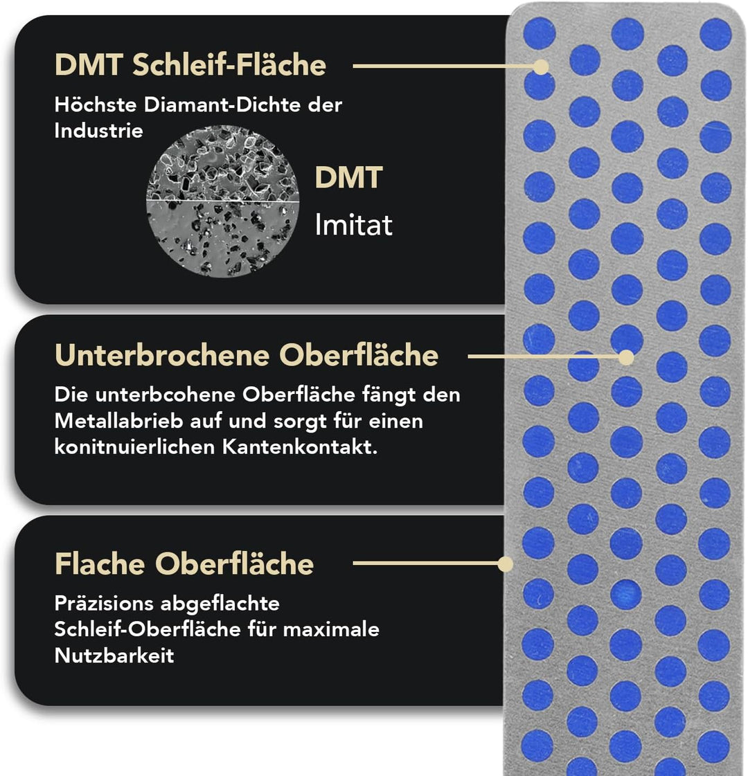 DMT DMTA4C DTM, Coarse Diamond Stone, Schleifstein, Wetzstein, Abziehstein, Grob, mehrfarbig Diamant