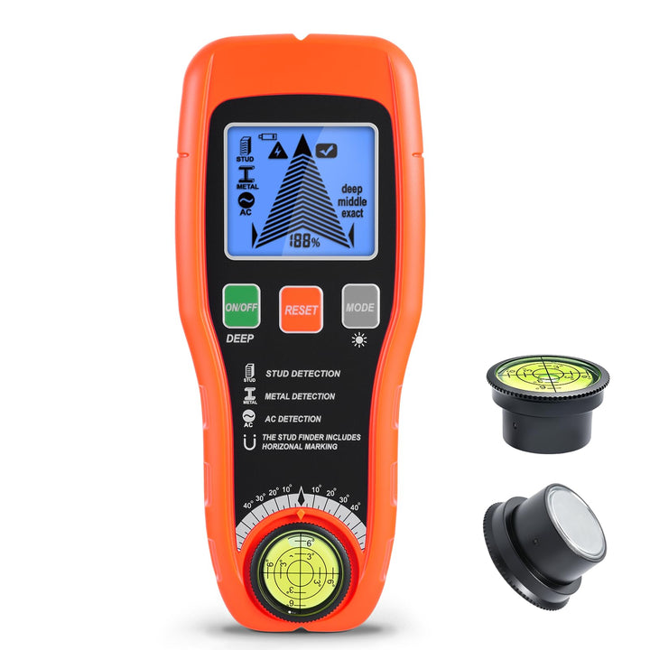ARCELI 7-in-1 Leitungssuchgerät Leitungssucher Wandscanner mit 3 Holz-Modi,Metall,AC,Wasserwaage + N