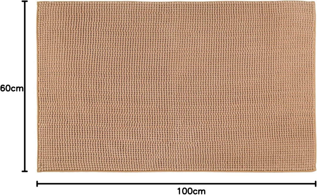 Gözze - Anti-Rutsch-Badematte, Superweich, 100% Mikrofaser, 60 x 100 cm - Marone Marone 60 x 100 cm,