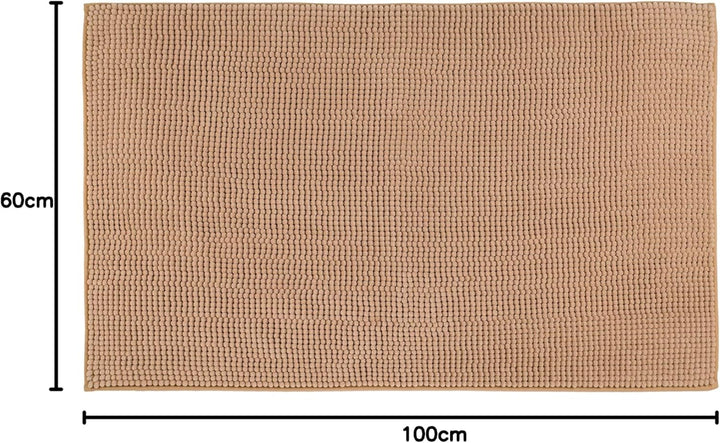 Gözze - Anti-Rutsch-Badematte, Superweich, 100% Mikrofaser, 60 x 100 cm - Marone Marone 60 x 100 cm,
