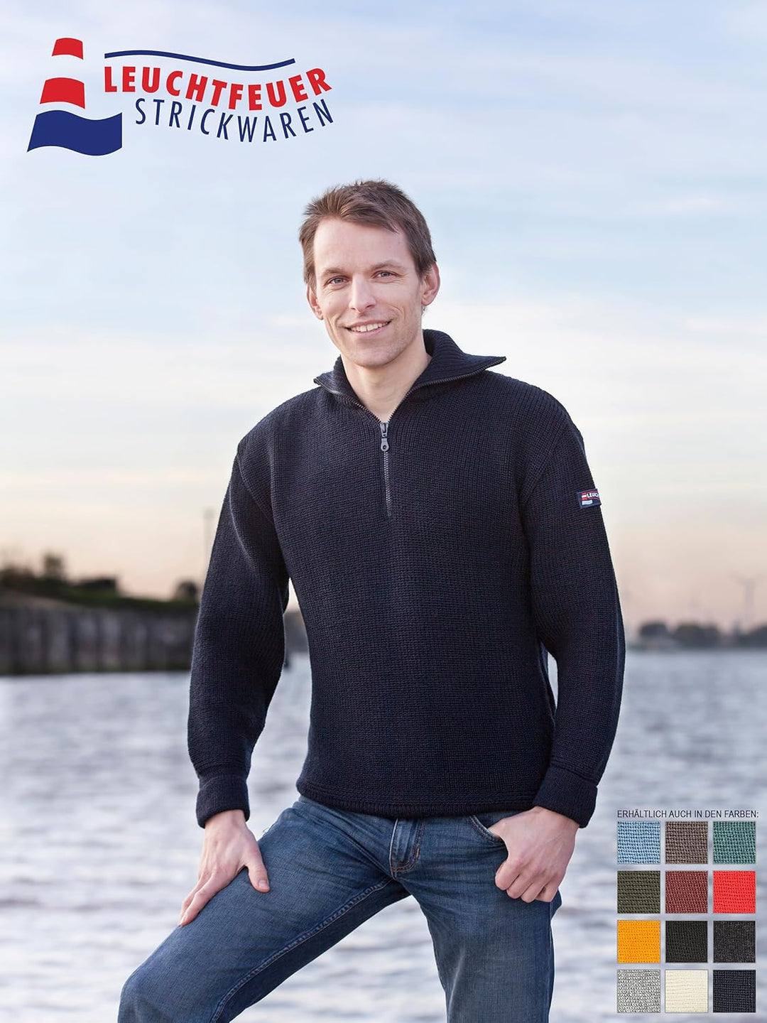 Leuchtfeuer Strickwaren Troyer Commodore 40 Marine, 40 Marine