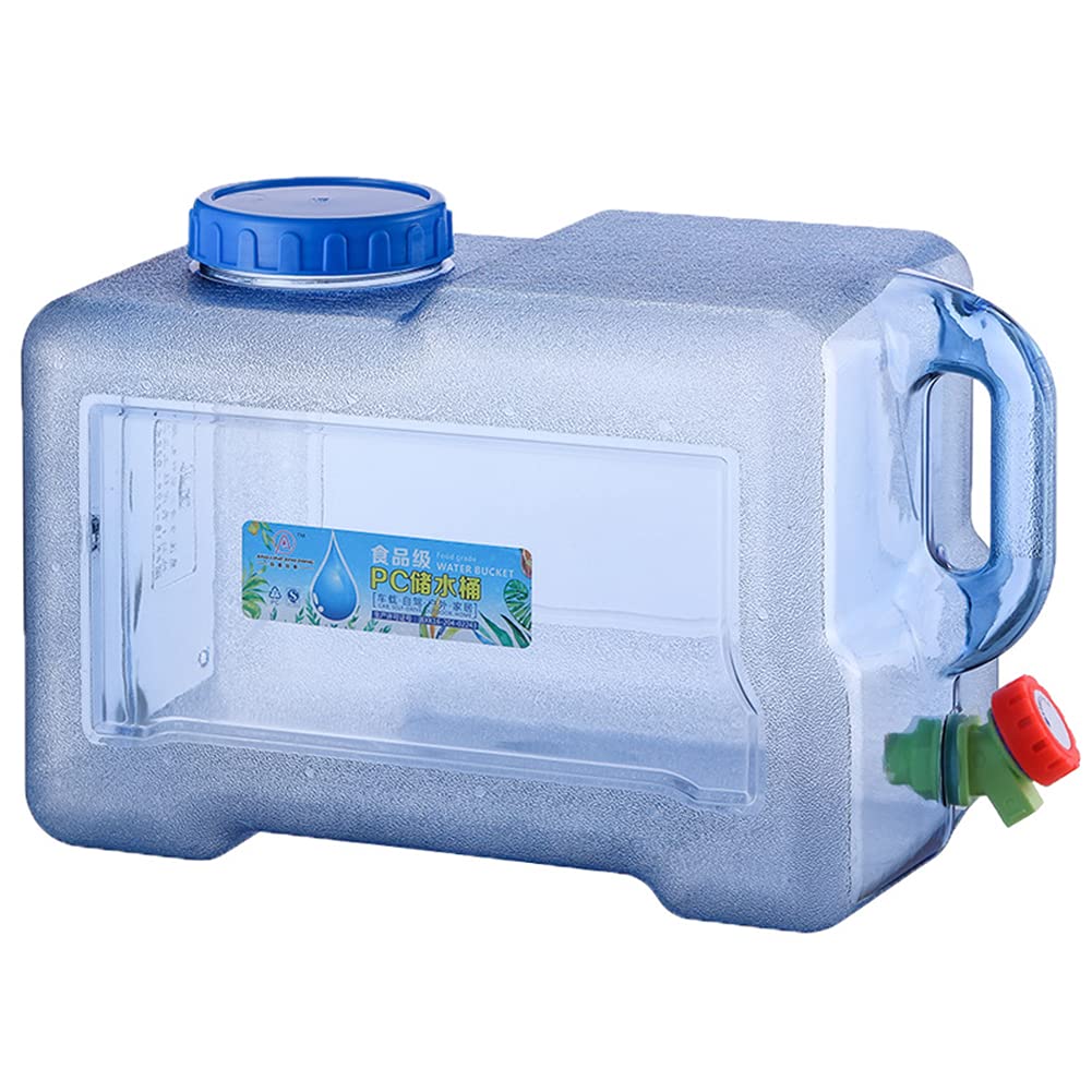 Starnearby 5L~22L Wasserkanister, Wasserkanister mit Hahn, Wassertank, Tragbarer Trinkwasserkanister