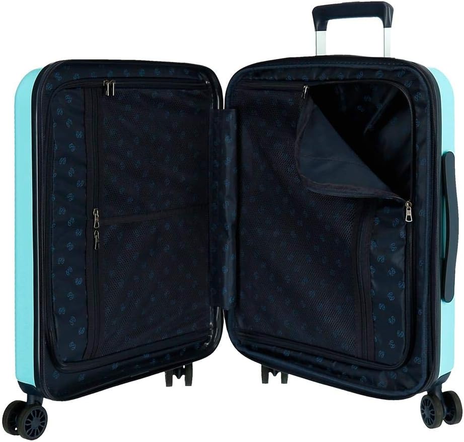 Pepe Jeans Cuore Kabinenkoffer Blau 40x55x20 cms Hartschalen ABS Kombinationsschloss 37L 2,6Kgs 4 Do