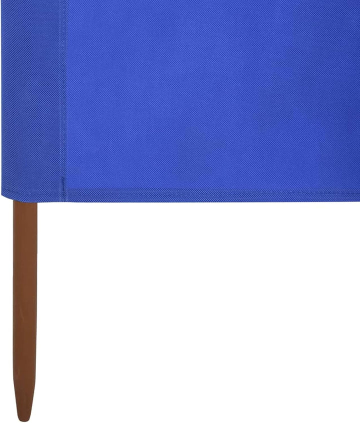 Homgoday 5 Paneele Windschutz Stoff 600x120cm Azurblau Camping Windschutz Blocker Windblocker Garten