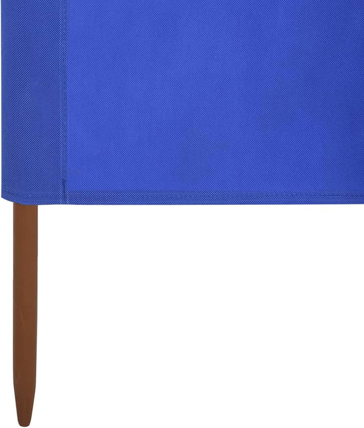 9 Paneele Windschutz Stoff 1200x120cm Azurblau Camping Windschutz Blocker Windblocker Garten Strand
