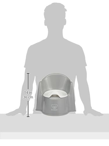 BabyBjörn Topfstuhl, Grau/Weiss, Grau/Weiss