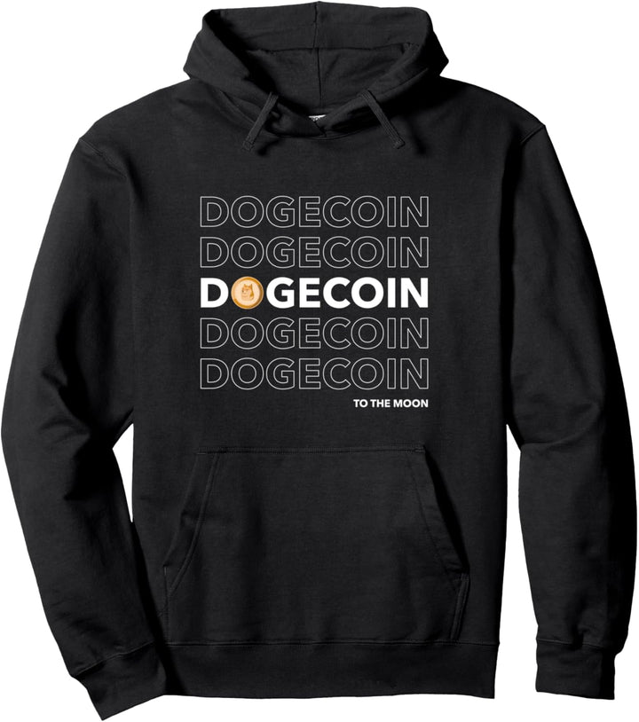 Lustige Dogecoin Cryptocurrency zum Mond Meme Crypto Hodler Pullover Hoodie