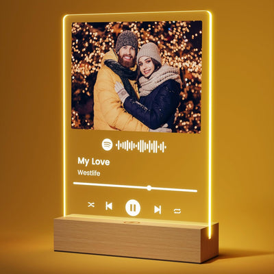 Giftove Spotify Glas Personalisierte Geschenke für Frauen ＆ Männer - Weihnachtsgeschenke für Frau Fr