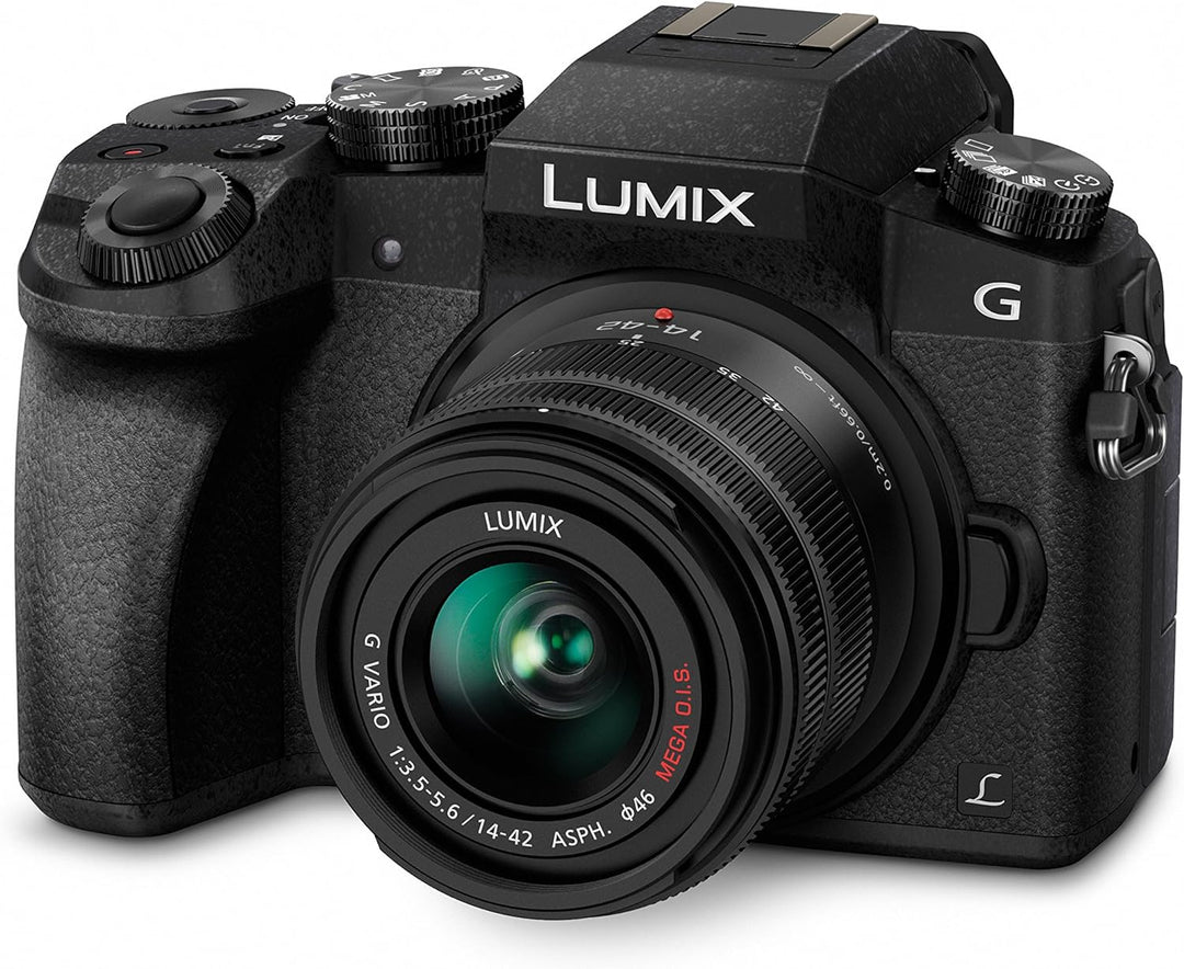 Panasonic DMC-G70KEG-K Lumix Systemkamera (16 Megapixel, 4K Video, 7,5 cm (3 Zoll) Touchscreen, WiFi