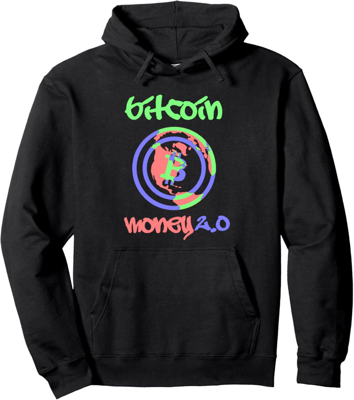 Bitcoin, Money 2.0 | Graffiti-Inspired Bitcoin Crypto$ Pullover Hoodie