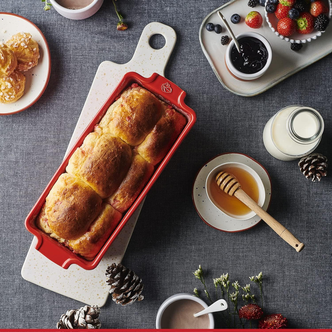 Peugeot Appolia Kuchenform eckig 31cm Ecru, aus Keramik gefertigt, 60503, Ecru