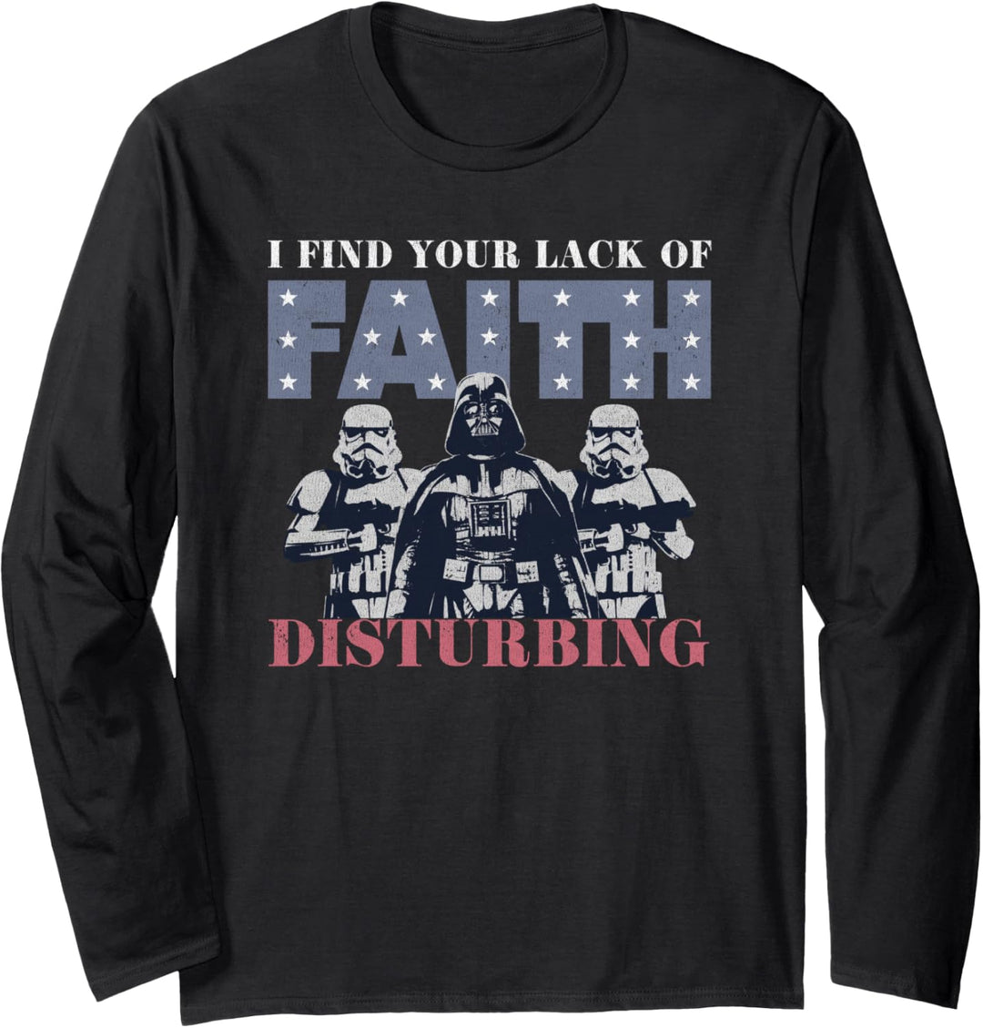 Star Wars Darth Vader Patriotic Faith Langarmshirt