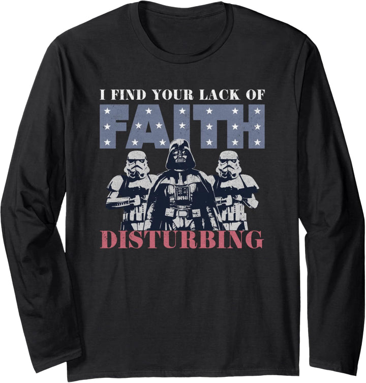 Star Wars Darth Vader Patriotic Faith Langarmshirt