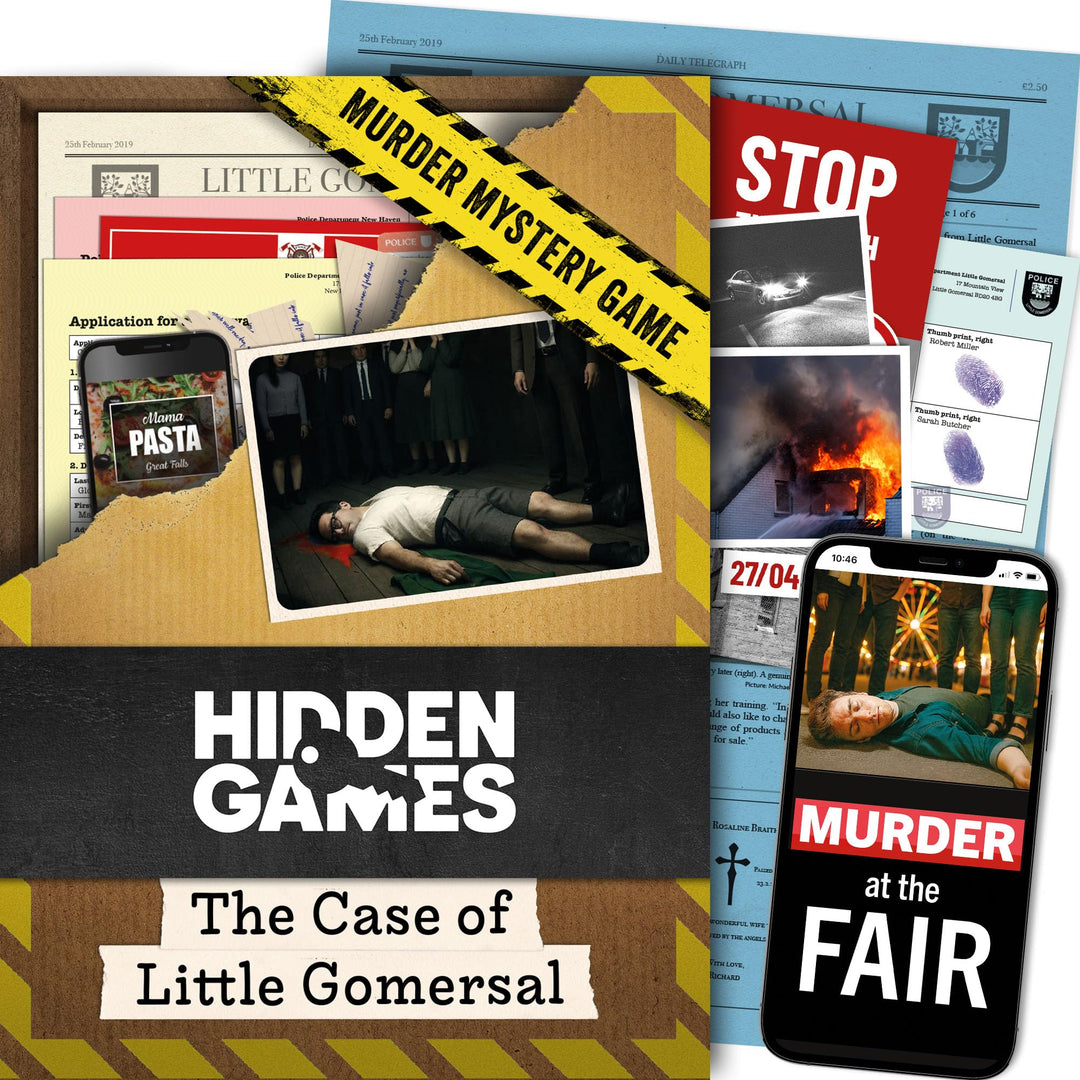 Hidden Games Crime Scene - The case of Little Gomersal - British UK - Realistic crime scene game, ex