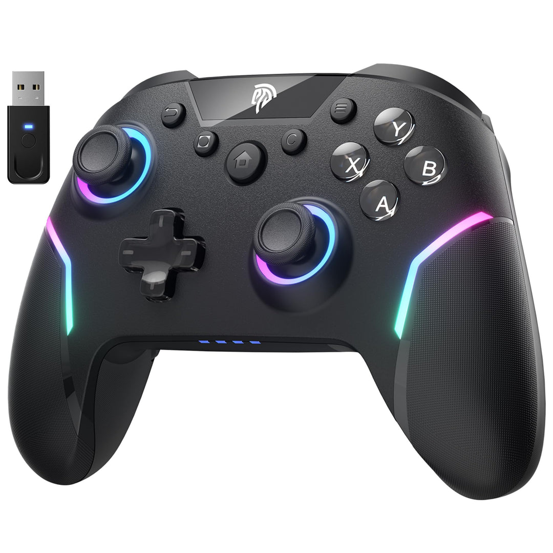 EasySMX X20 Wireless Controller PC mit RGB, Bluetooth Controller mit 2 in 1 Trigger & abnehmbare Hal