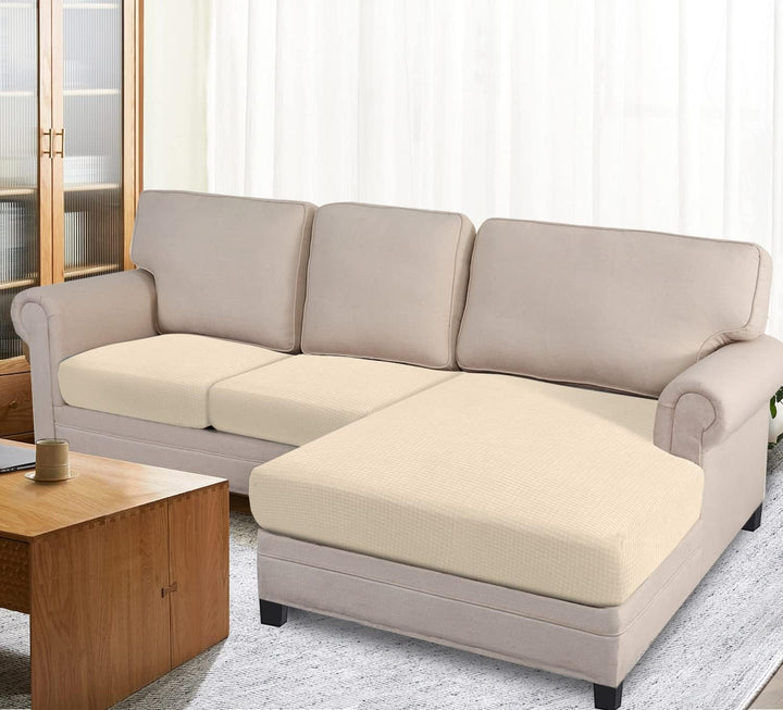 Granbest Premium Wasserabweisend 3 Stück Sektionssofa Sitzkissen Abdeckung Chaise Lounge Sofa Protec