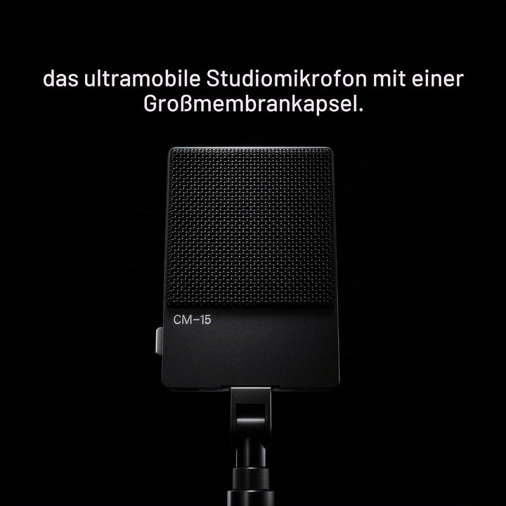 Teenage Engineering CM-15 Tragbares Studio-Kondensatormikrofon mit USB-C Audio und Laden, 3,5 mm Min