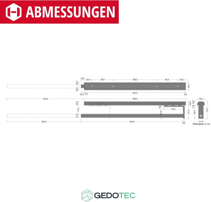 Gedotec Handtuchhalter | Hostel | Geschirrtuchhalter Chrom poliert glänzend | 1 Stück | Handtuchausz