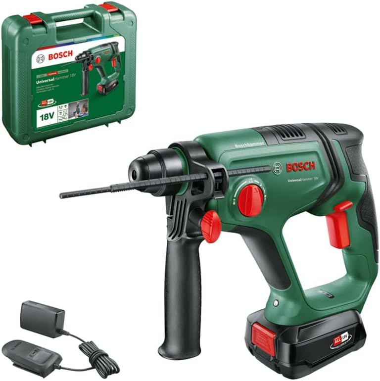 Bosch Akku-Bohrhammer UniversalHammer 18V (1x Akku 2,5 Ah; 18 Volt System; zum Bohren, Hammerbohren,