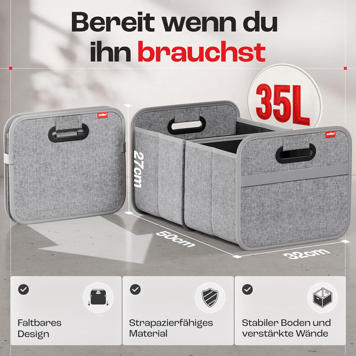 achilles Auto Kofferraum Organizer XL – Kofferraumtasche XL mit viel Stauraum – Geräumige &amp; Pflegele