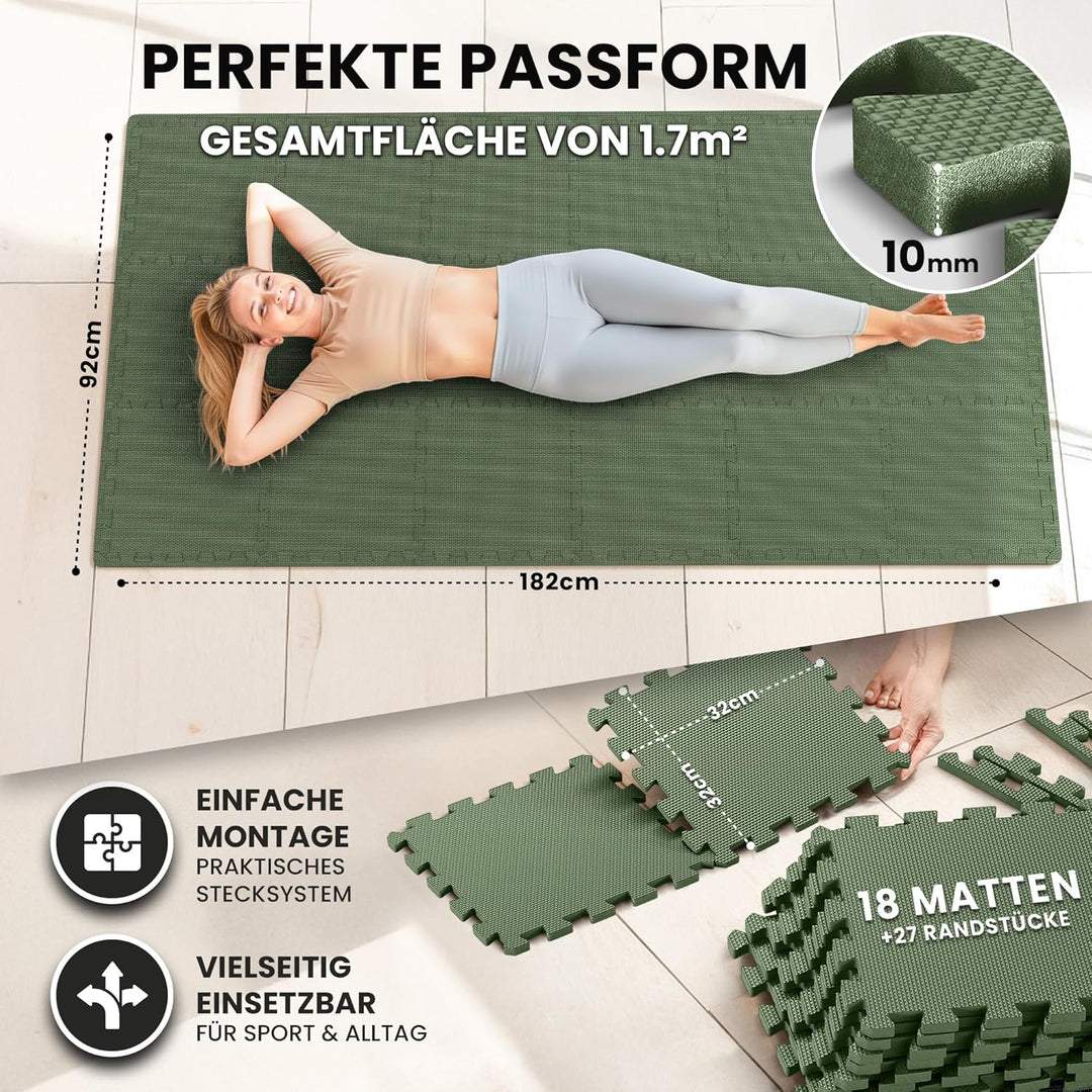 Schutzmatten Bodenschutzmatte Set Sportmatte Gymnastikmatte Puzzlematte: Puzzle Sportgeräte Matte Fi