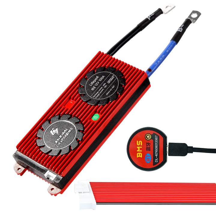 LiFePO4 BMS 16S Bluetooth 48V 100A Lithium Eisen Phosphat Batterie Management System Schutz Board mi