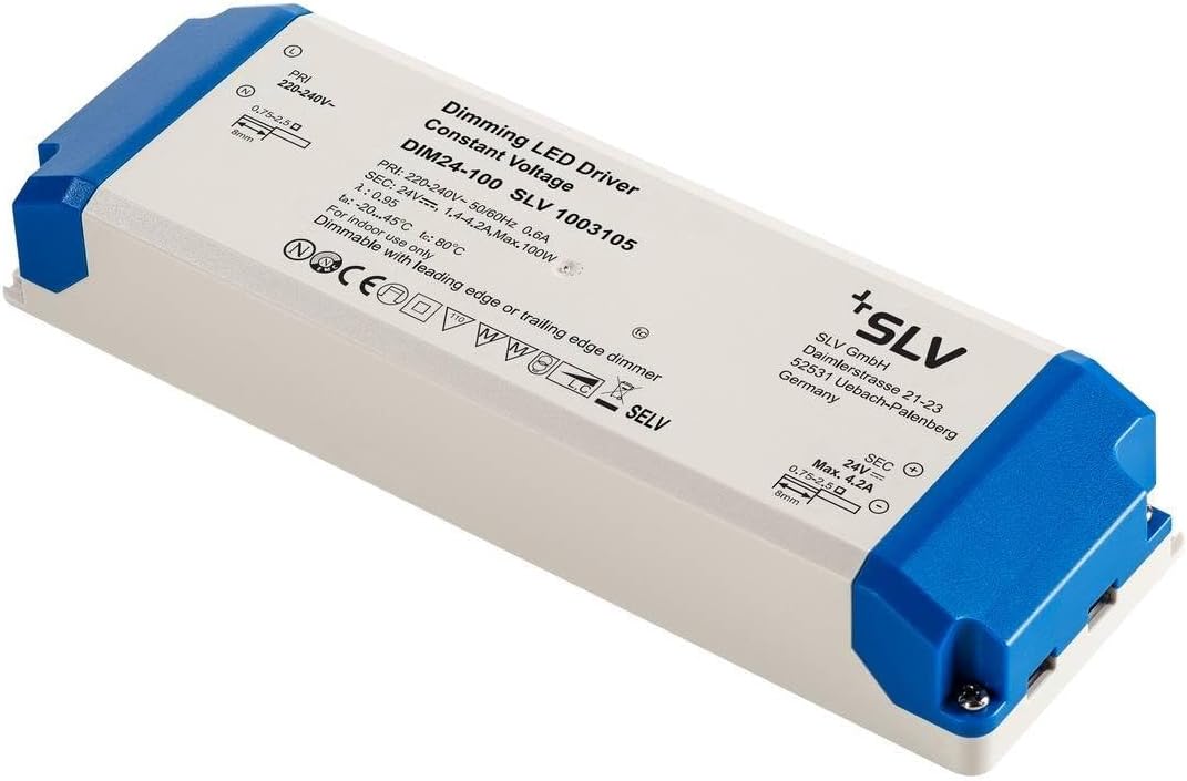 SLV NETZTEIL 100W 24V TRIAC DIMMBAR 1003105 White