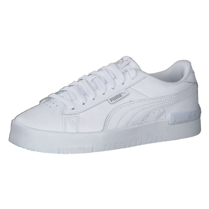 PUMA Mädchen Jada JrRoad Running Shoe 37.5 EU Puma White Puma White Puma Silver, 37.5 EU Puma White