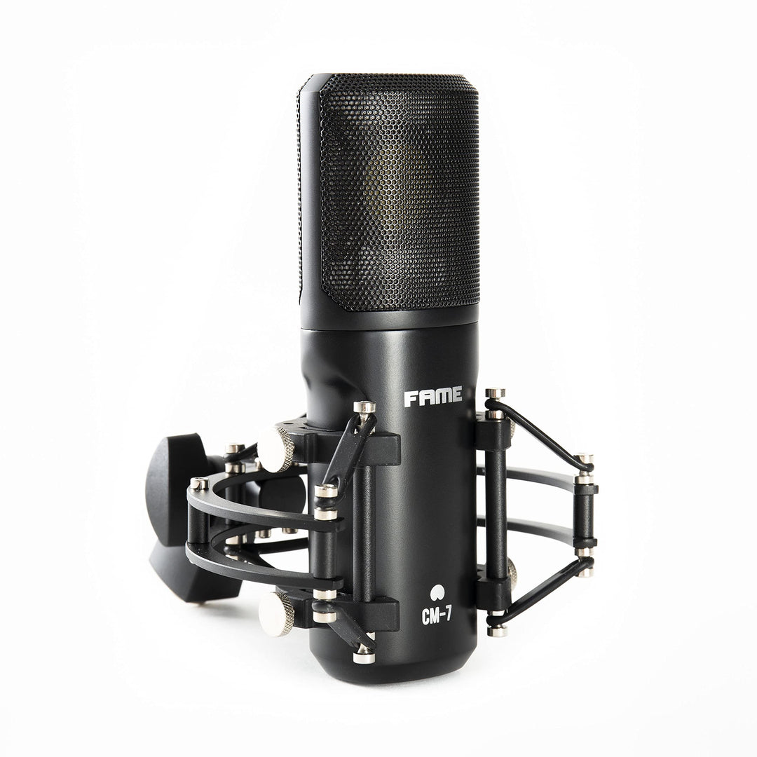 Fame Audio Studio cm-7 Grossmembran Kondensatormikrofon, Schwarz, Nierencharakteristik, 20-20.000Hz