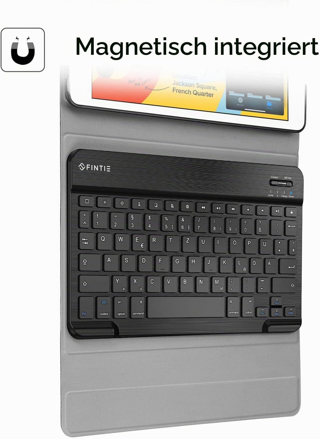 Fintie Tastatur Hülle für iPad 9. Generation (2021)/ 8. Gen (2020) / 7. Gen (2019) 10.2 Zoll - Ultra