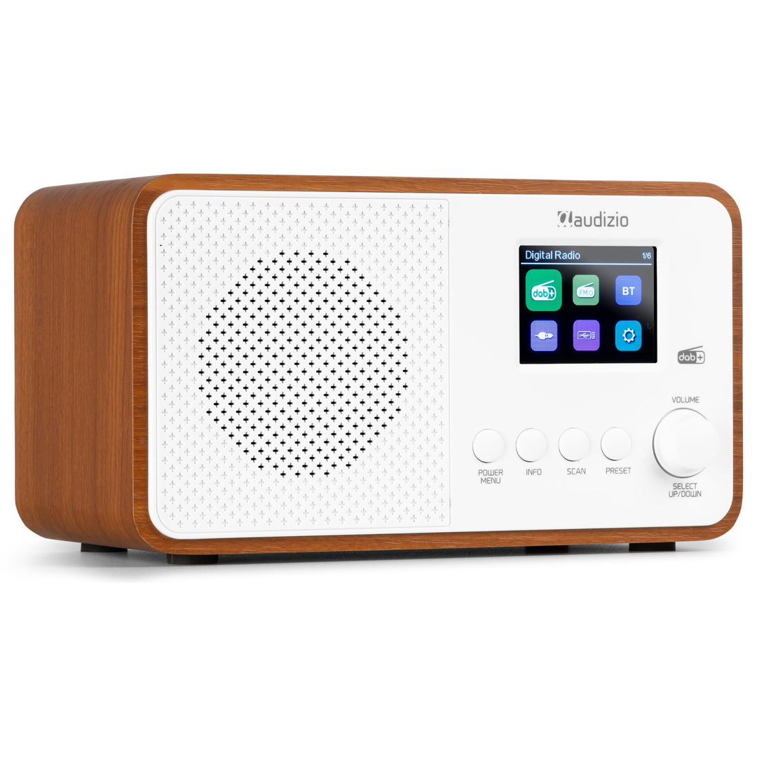 Audizio Avio - Kompaktes DAB Plus Radio mit Bluetooth, Digitalradio, FM & UKW, AUX, 30 Watt Lautspre