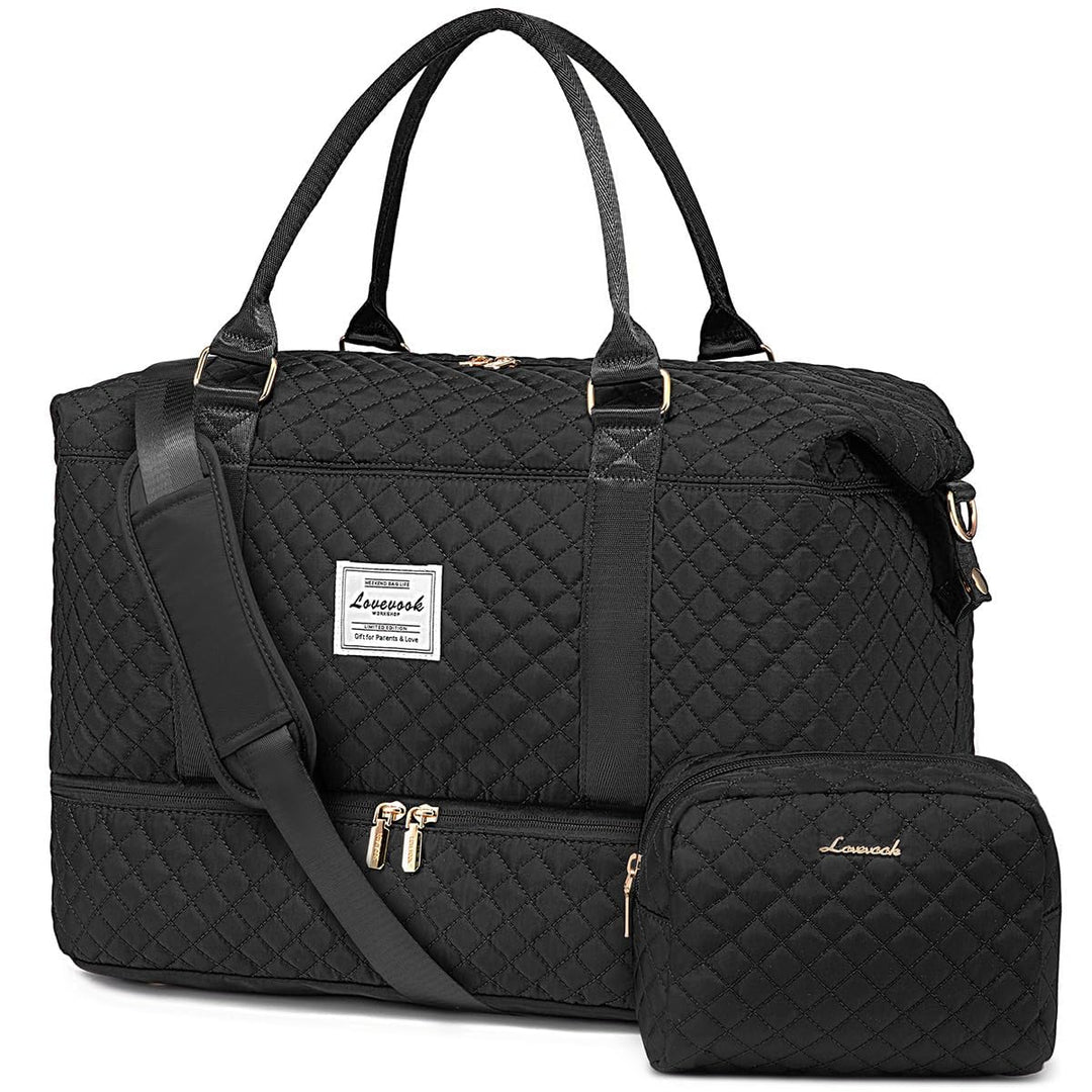 LOVEVOOK Reisetasche Damen Sporttasche Gross mit Schuhfach & Nassfach Weekender Travel Duffle Bag mi