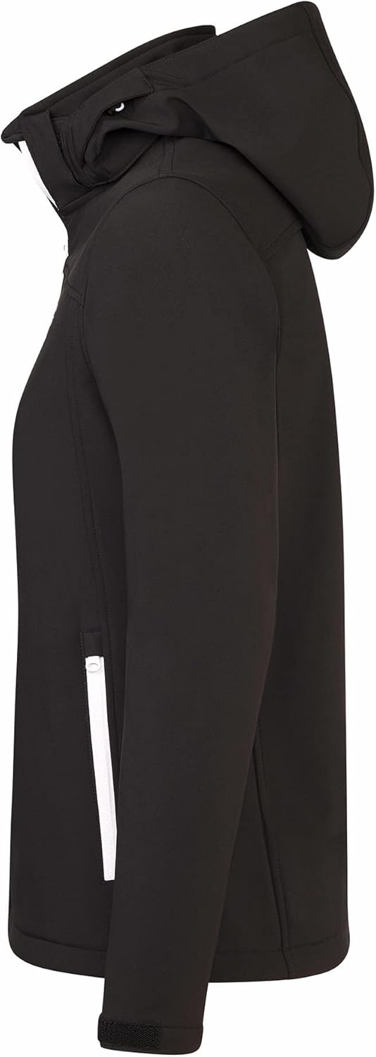 Black Crevice Damen Softshelljacke, Schwarz/Weiss