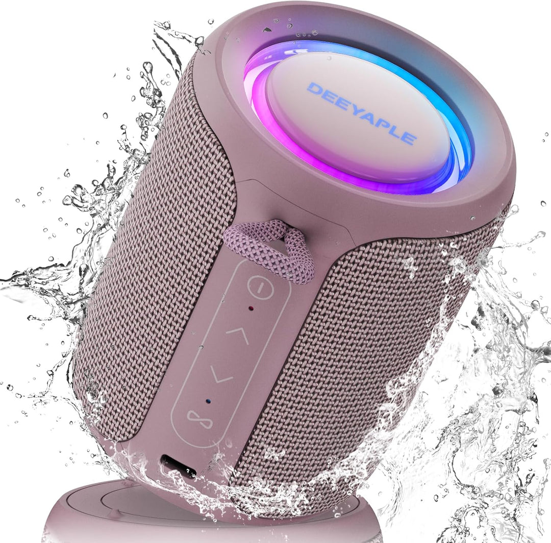 Deeyaple Bluetooth Lautsprecher Klein Tragbarer Musikbox 5.3 IPX7 Wasserdicht Kabellose Stereo Pairi