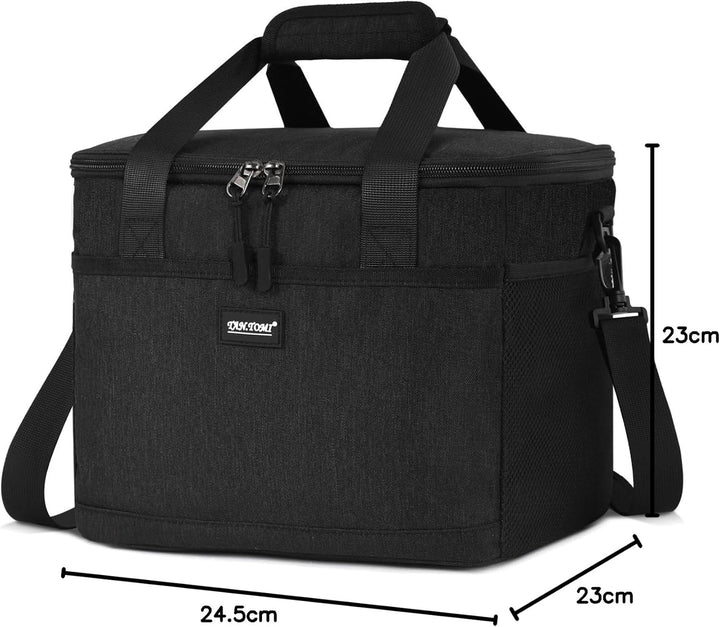 CALIYO Lunchtasche, Kühltasche, Kühltasche Faltbar für Männer Frauen Isolierte Tasche mit Reissversc