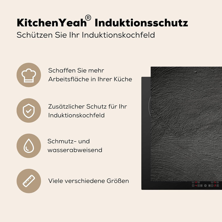 KitchenYeah© Herdabdeckplatte Einteilig Küche Herdabdeckung Ceranfeld Herdabdeckplatten Anti Rutsch