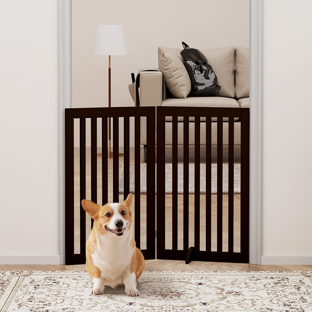 unipaws Hundegitter Espresso 40"W×36"H, Espresso 40"W×36"H