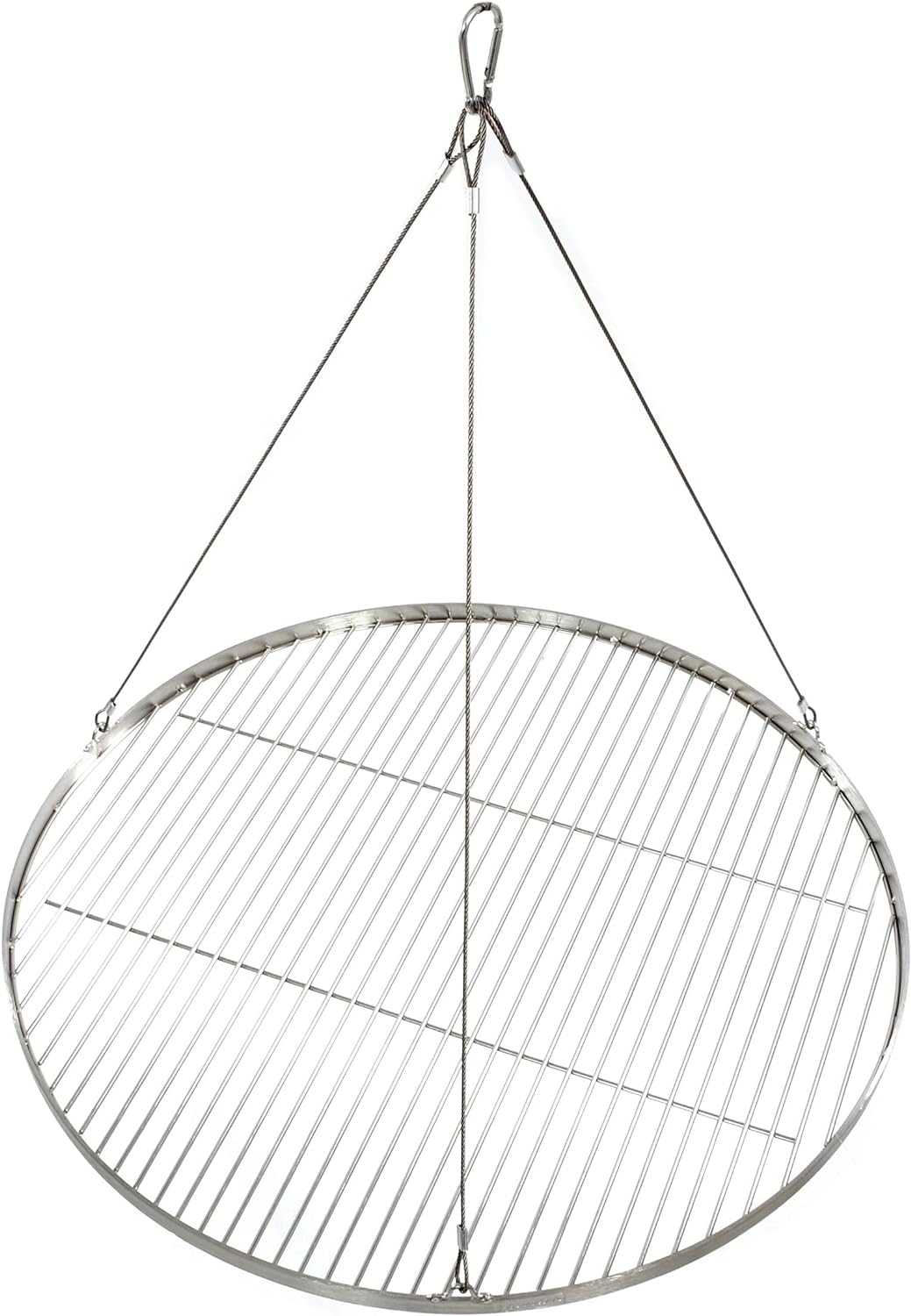 70 cm Grillrost Edelstahl für Schwenkgrill 3 Bein BBQ Grill Rost mit Seil neu