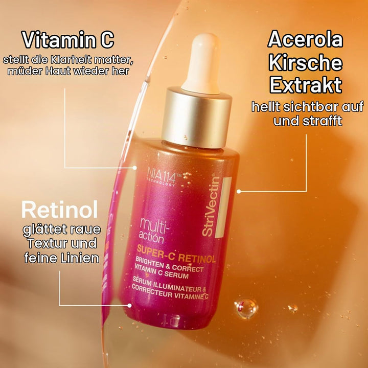 StriVectin SUPER-C RETINOL brighten&amp;correct vitamin C seru 320755 orange 30 ml (1er Pack) Multi-Acti