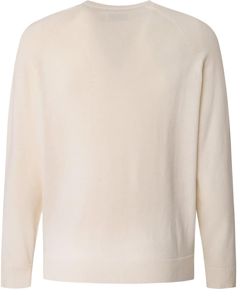 Pepe Jeans Herren James Crew Long Sleeves Knits XL Beige (Ivory), XL Beige (Ivory)
