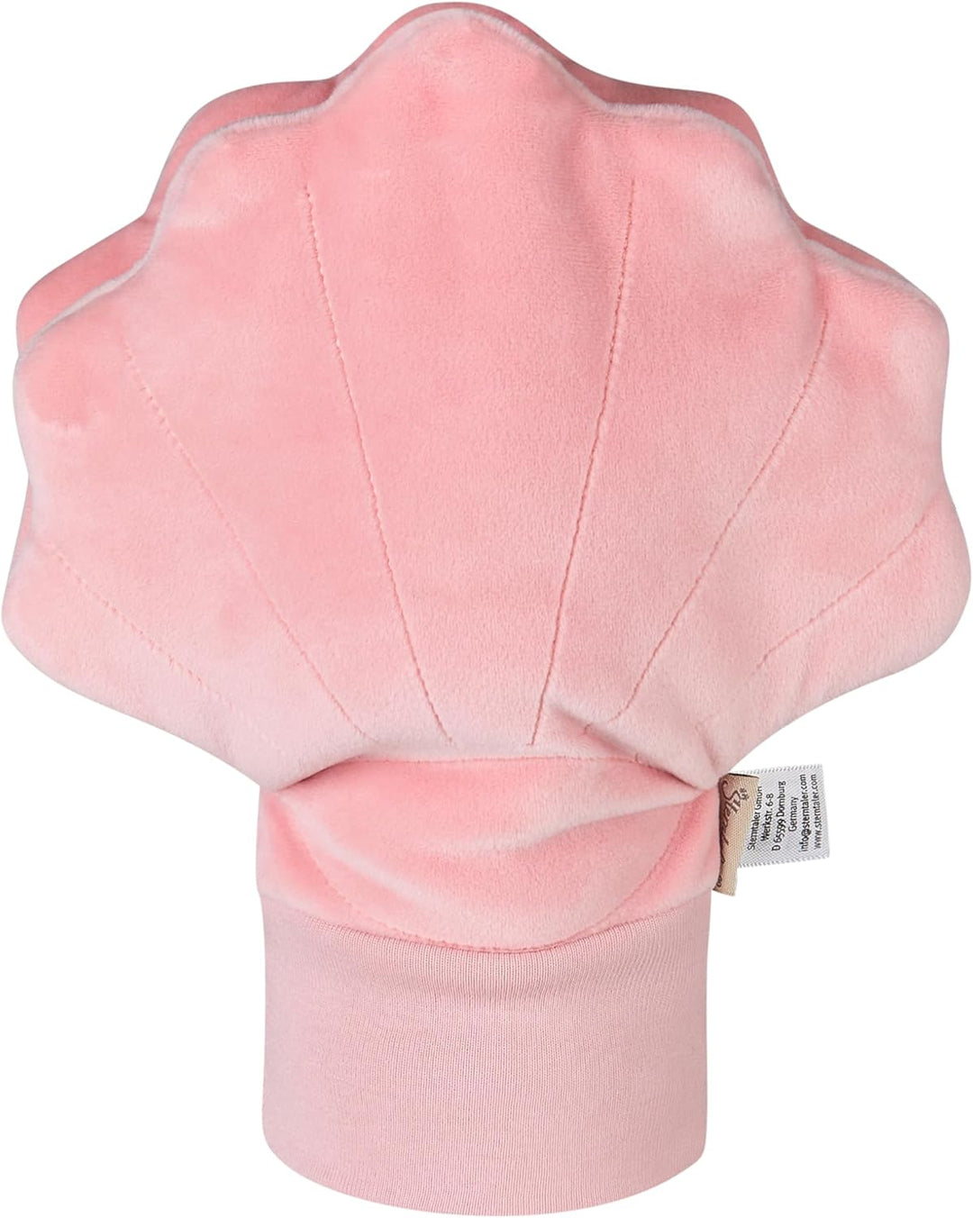 Sterntaler Handpuppe Muschel aus weichem Flausch, Kinder- und Babyspielzeug, wattiert mit Polyesterw