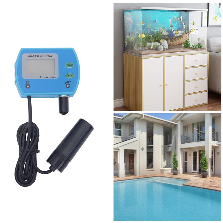PH Messgerät 2-in-1-Monitor,pH:0,00-14,00 pH,LCD mit Hintergrundbeleuchtung | PH Wert Messgerät,Mess