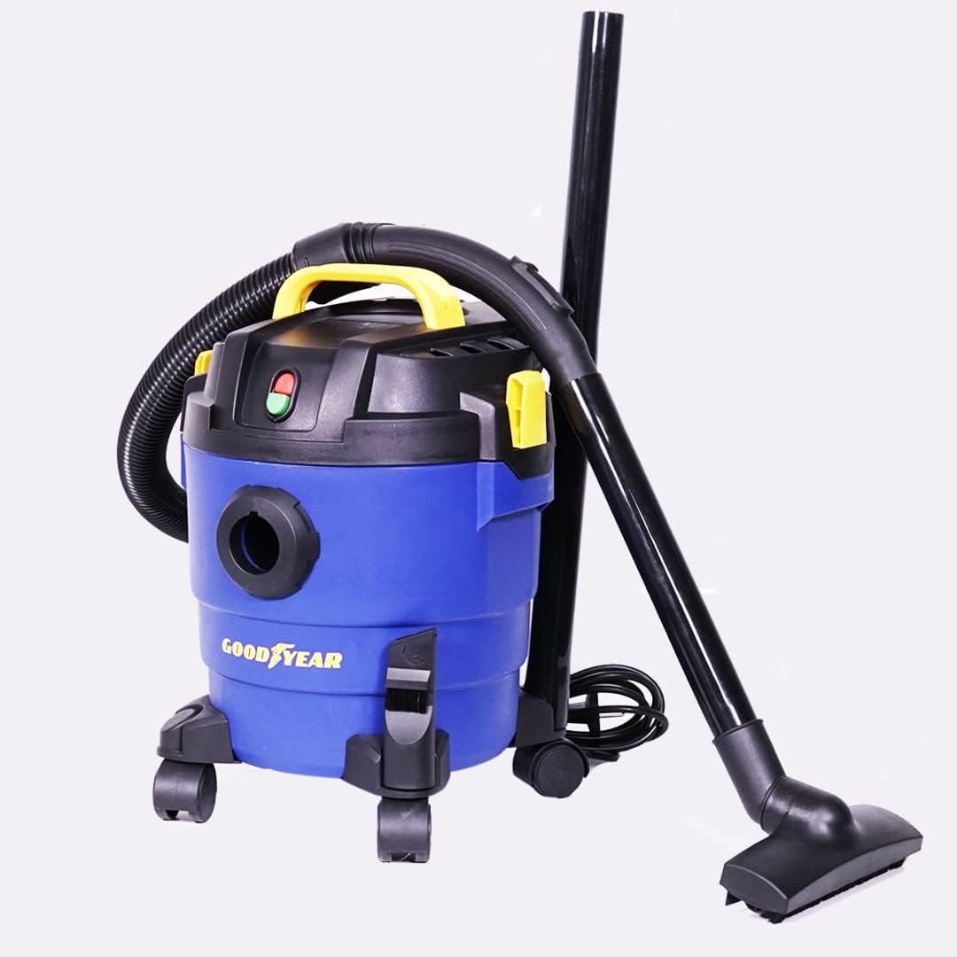 Goodyear Nass-Trockensauger (1000 W, 10 l, inkl. 1x 10 L Schmutzfangsack, Schaumstofffilter, Filterb