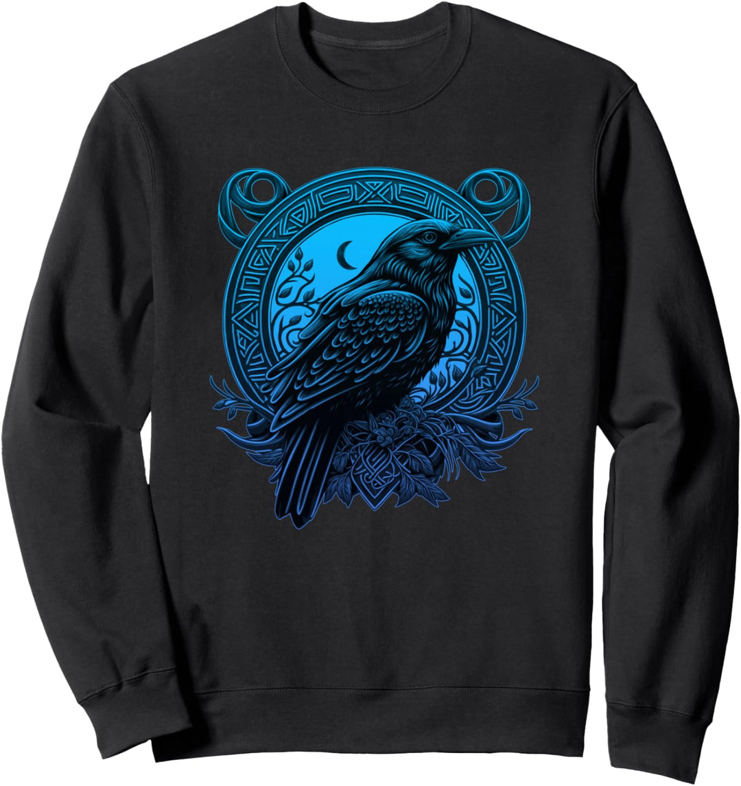 Rabe Wikinger Kelten Mythologie Nordische Kunst Sweatshirt