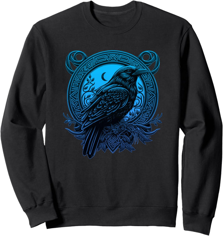 Rabe Wikinger Kelten Mythologie Nordische Kunst Sweatshirt