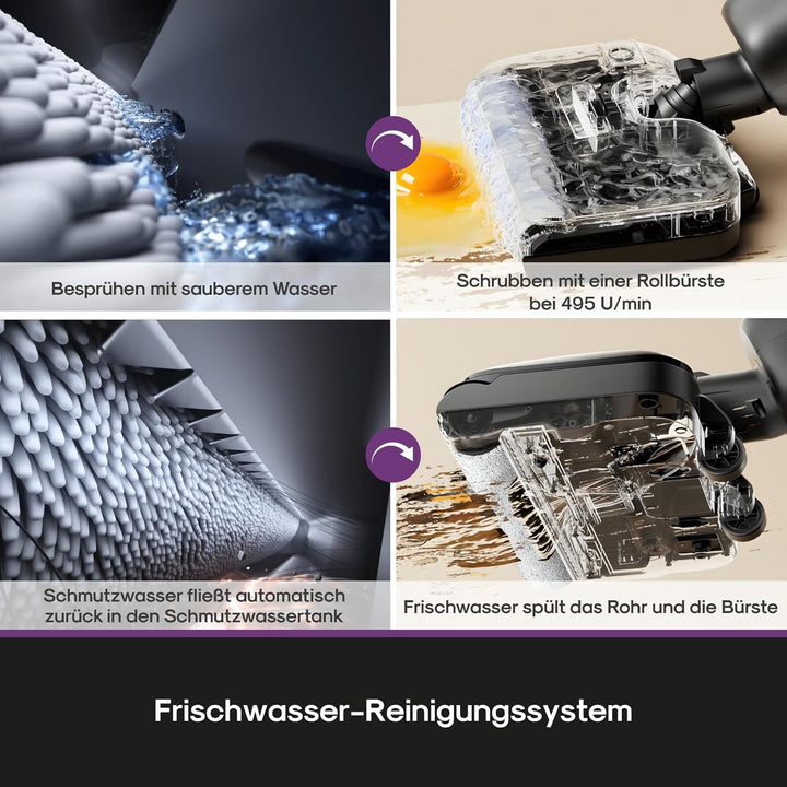 Eureka FloorShine NEW460 Nass-/Trockensauger | 180° Flachlage | 17000 Pa Saugleistung | Kantenreinig