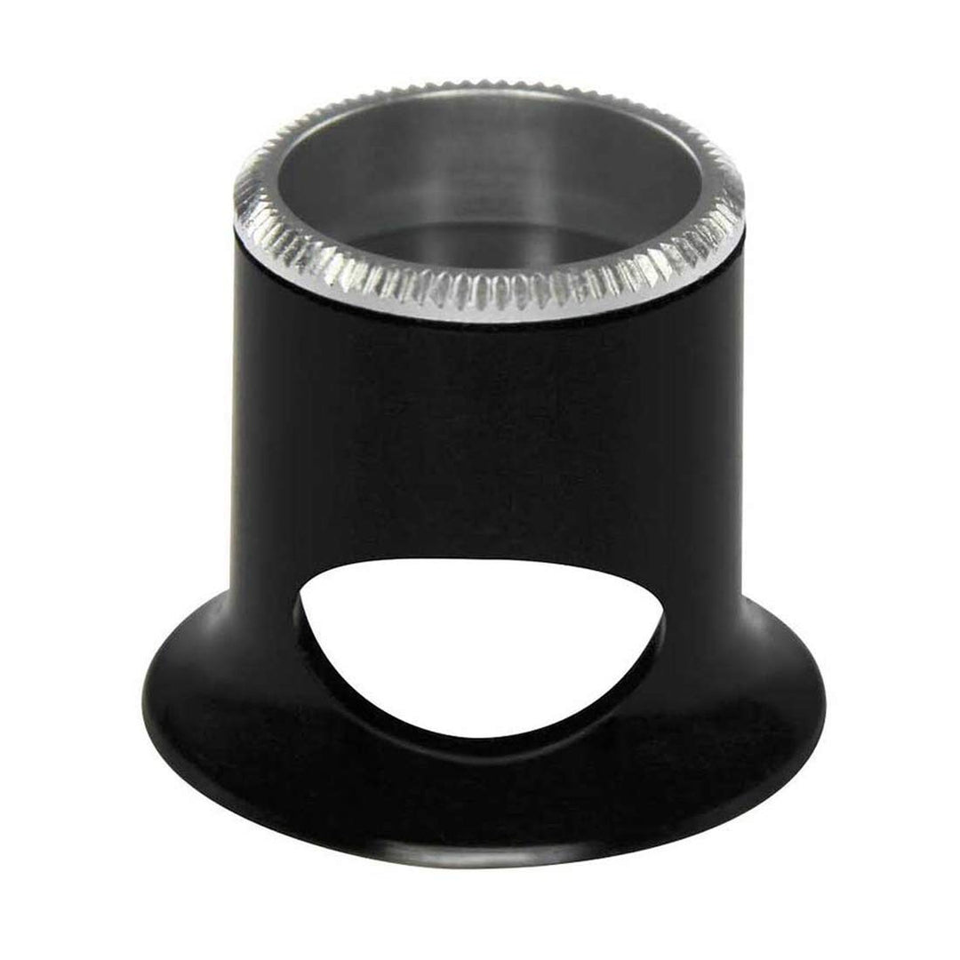 BERGEON 2611-TN-2 Uhrmacherlupe, Vergrösserung 5X, Schwarz, Bikonvexe Linse Air